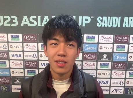 王博豪：U23亚洲杯的结果稍有遗憾；我们的付出得到了回报